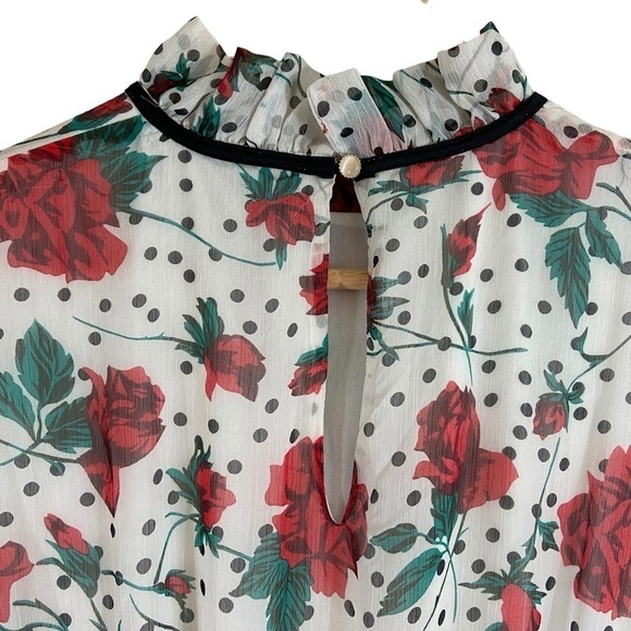 The Moon Chiffon Long Sleeve Tiered Maxi Dress - Picture 8 of 10